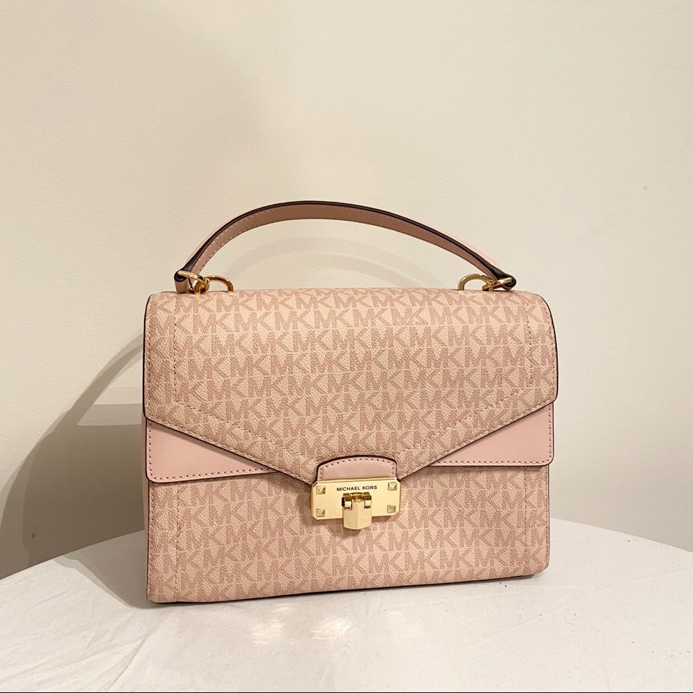 Michael Kors ballet signature kinsley logo purse